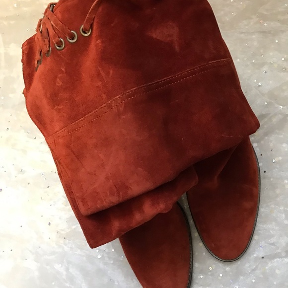 Coach rust suede boots - Picture 3 of 7